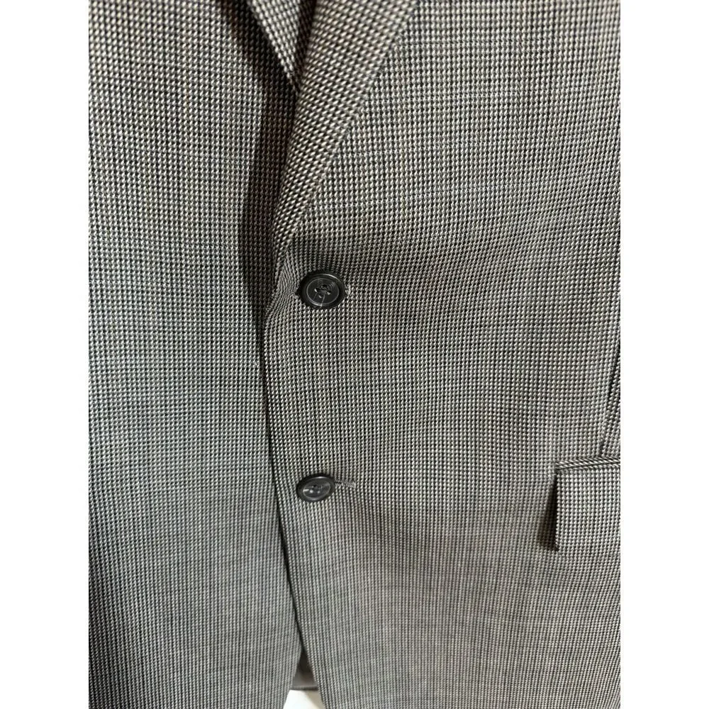 Lauren Ralph Lauren Jacket Mens 42R Brown Houndstooth Wool Sport‎ Coat Blazer